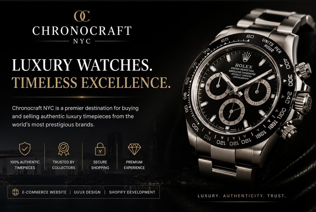Chronocraft NYC website by Kingsland