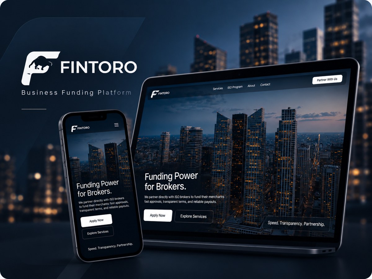 Fintoro Capital website by Kingsland
